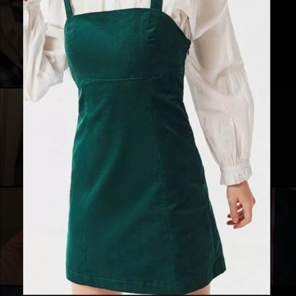 Green corduroy dress Mini Dress, Urban Outfitters, size: large, NWT